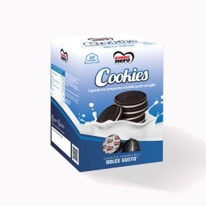 10 pz Cuore Nero Dolce Gusto Cookies